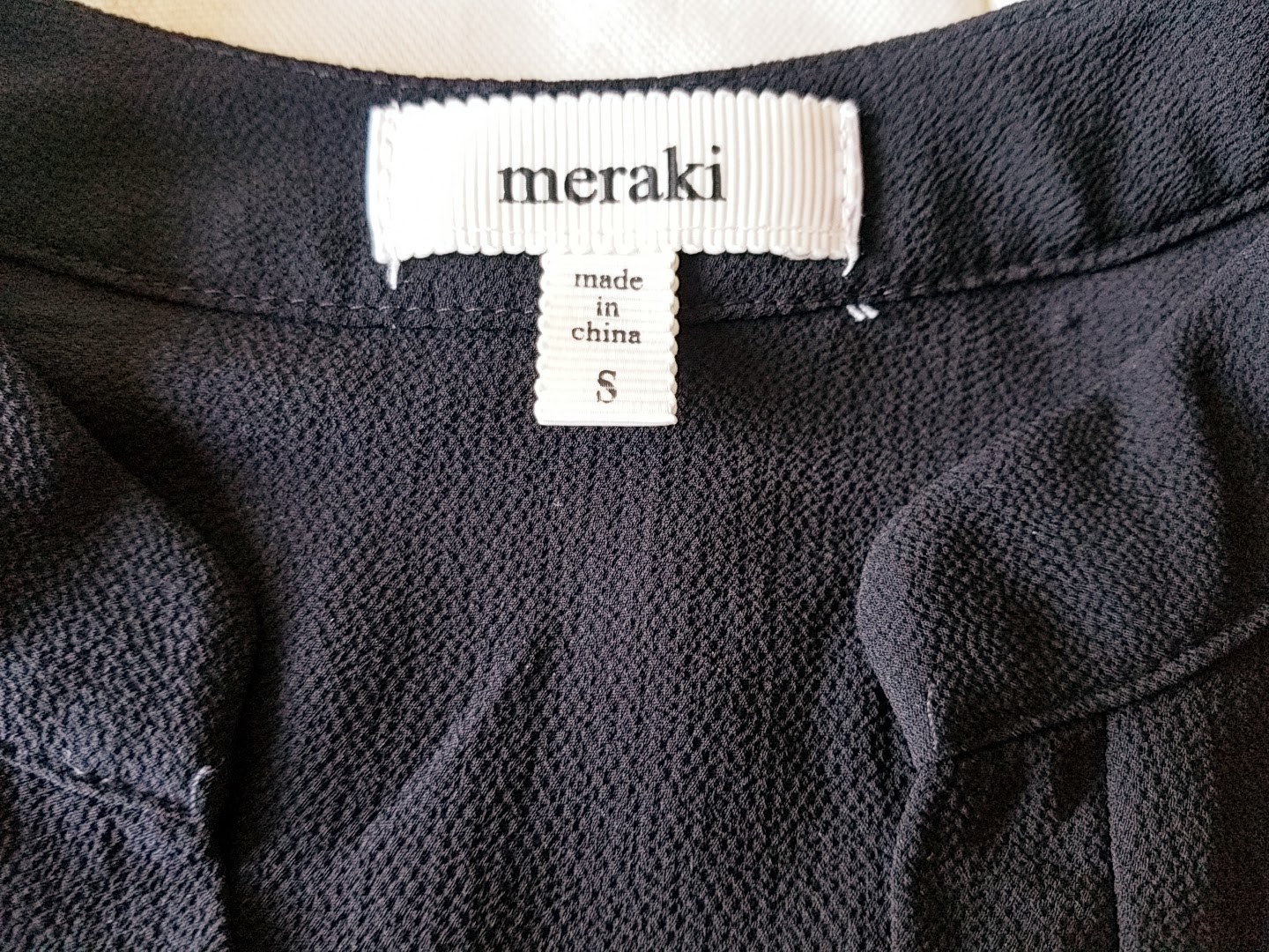 Meraki Basic Solid Sheer Black 3/4th Sleeve V Nec… - image 11