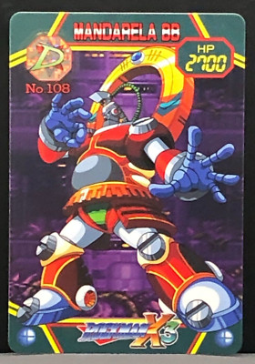 Rock Man Mega Man Japanese Card TCG Bandai Capcom 1995 #108 1118