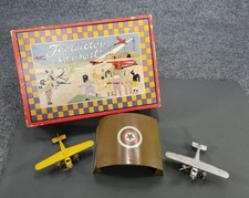 1930s TootsieToy Airport Set with Original Box  Two 3 Engine Planes