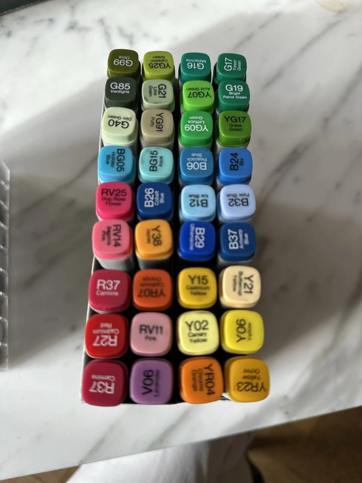 Original Copic Sketch Marker - Großes set Gebraucht 79 Farben - Bild 2 von 4