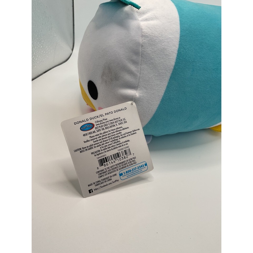 Disney Donald Duck Plush Just Play Blue White Stackable Stuffed Toy ...