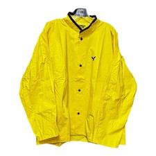 TINGLEY Rain Jacket FR ASTM D6413 Yellow Snap Up PVC Coated Mens XL EUC