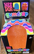 Nee Doh Gumdrop Super Solid Squish Squeeze Toy, Orange 25313HY 3