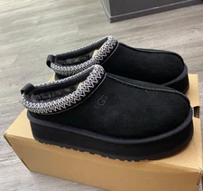 WOMENS UGG W TAZZ Black  Platform Slippers Size:7