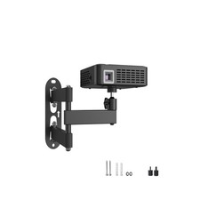 Universal Projector Wall Mount - 360   Rotation  Adjustable Tilt Fits 1/4 S