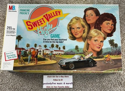 Vintage Milton Bradley Sweet Valley High Board Game 1988 Complete