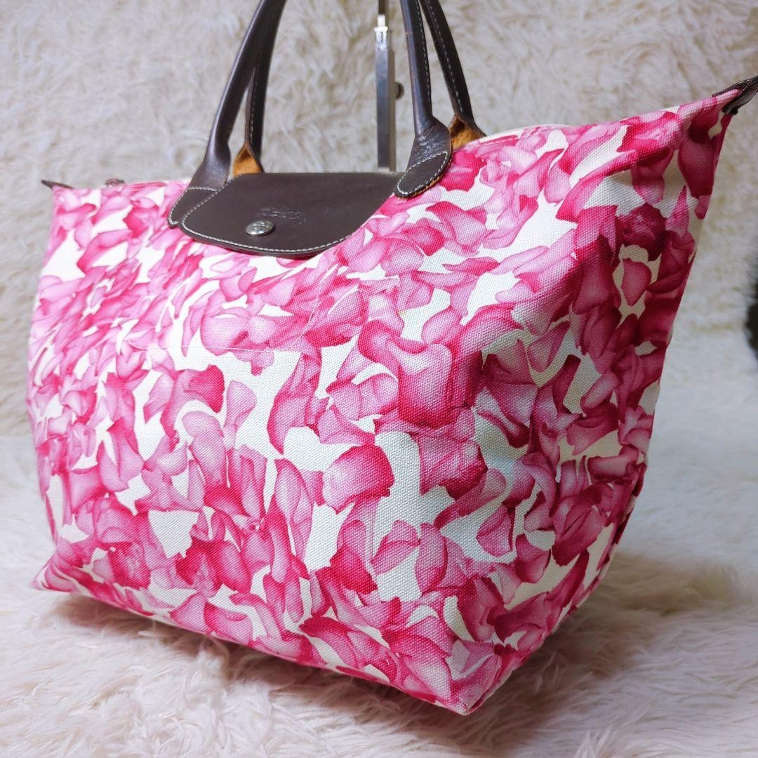 Canvas Tote Longchamp Patterned Tote Longchamp Limited Edition