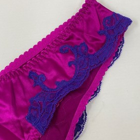 Agent Provocateur Molly Purple Silk Brief AP4 Large New