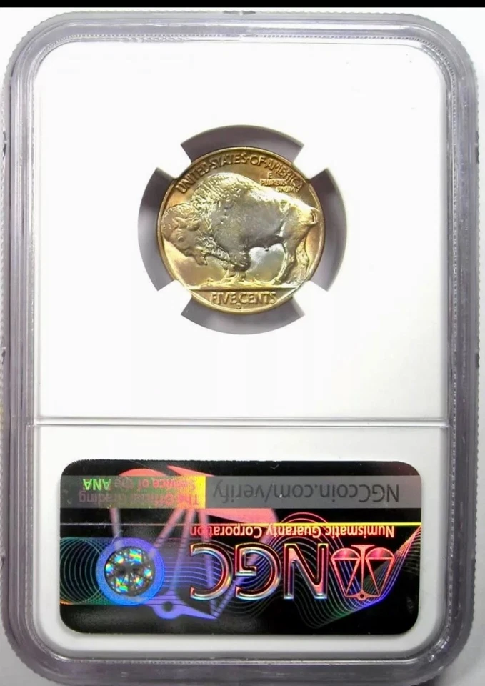 1938 D/S Buffalo Nickel MS 68 Great Luster,  Beautiful Toning  - Image 4 of 4