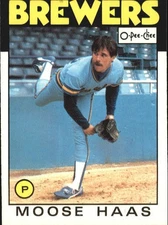 1986 O-Pee-Chee #9 Moose Haas - BB