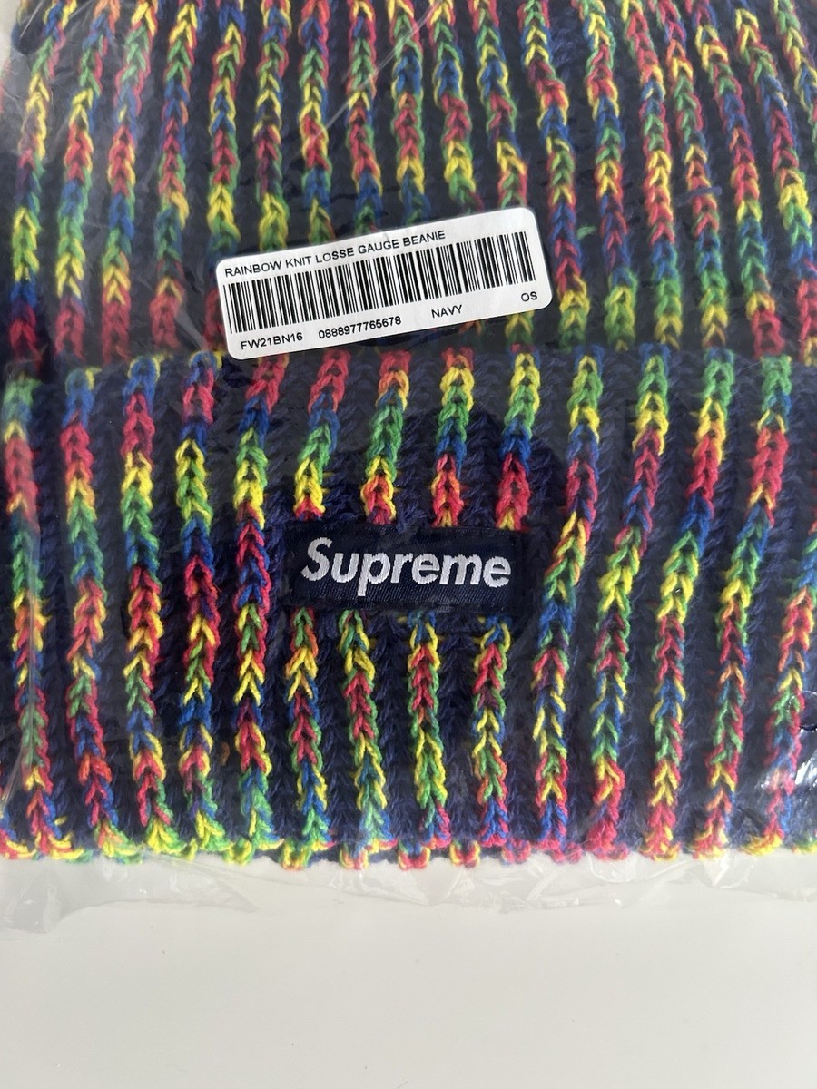 Supreme Rainbow Knit Loose Gauge Beanie - Multicoloured - Brand