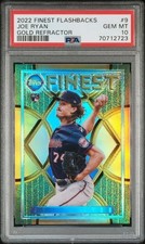 PSA 10 - 2022 Finest Flashbacks JOE RYAN RC Gold Refractor 14/50 #9 Twins