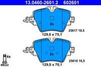 Ate Bremsbelagsatz Scheibenbremse 13.0460-2601.2 FüR Bmw X1 F48 F45 Mini Clubman