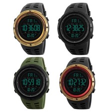 Sports Waterproof Military Watches for Men LED Casual Stopwatch Alarm Tactical