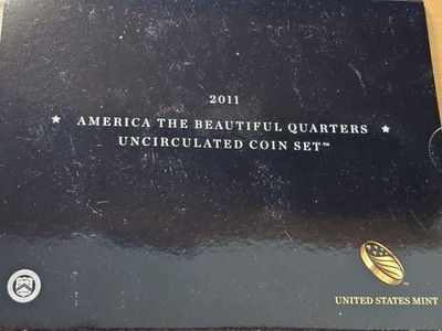 2011 P & D Uncirculated - US Mint America the Beautiful Quarter 10 Coin Set COA 