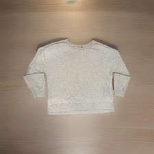 Buffalo David Bitton Light Gray French Terry Sweatshirt Size L Crewneck Pullover