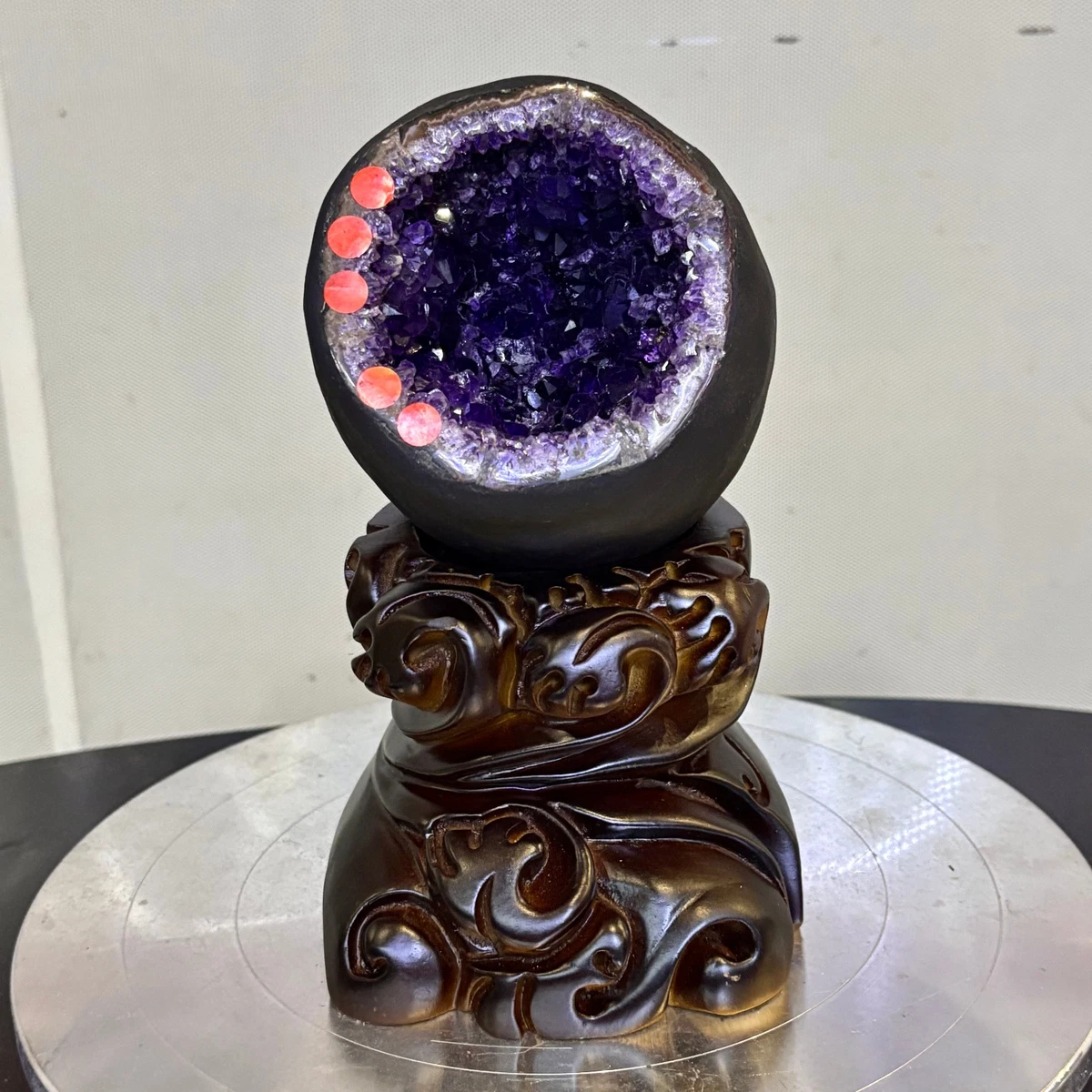 天然水晶ウルグアイ紫晶洞 紫水晶晶洞| eBay