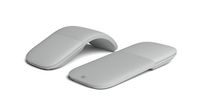 Microsoft Surface Arc Mouse Bluetooth Kabellos Beidhändig Platin-Grau