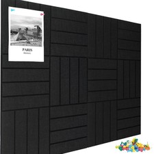 Large Cork Board Alternative 48" X 36" Bulletin Board 12 Pack Removable Felt...