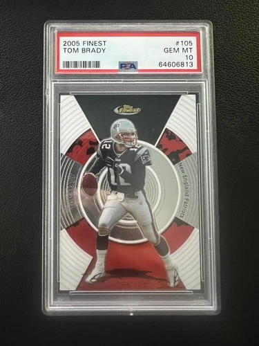 2005 Topps Finest - Tom Brady #105 PSA 10 GEM MINT POP 97