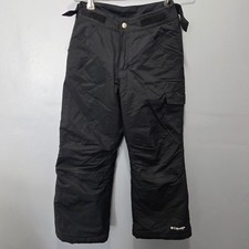 Columbia Snow Pants Child Girls Black Size Small 7/8 Ski Snowboard Omni-Shield