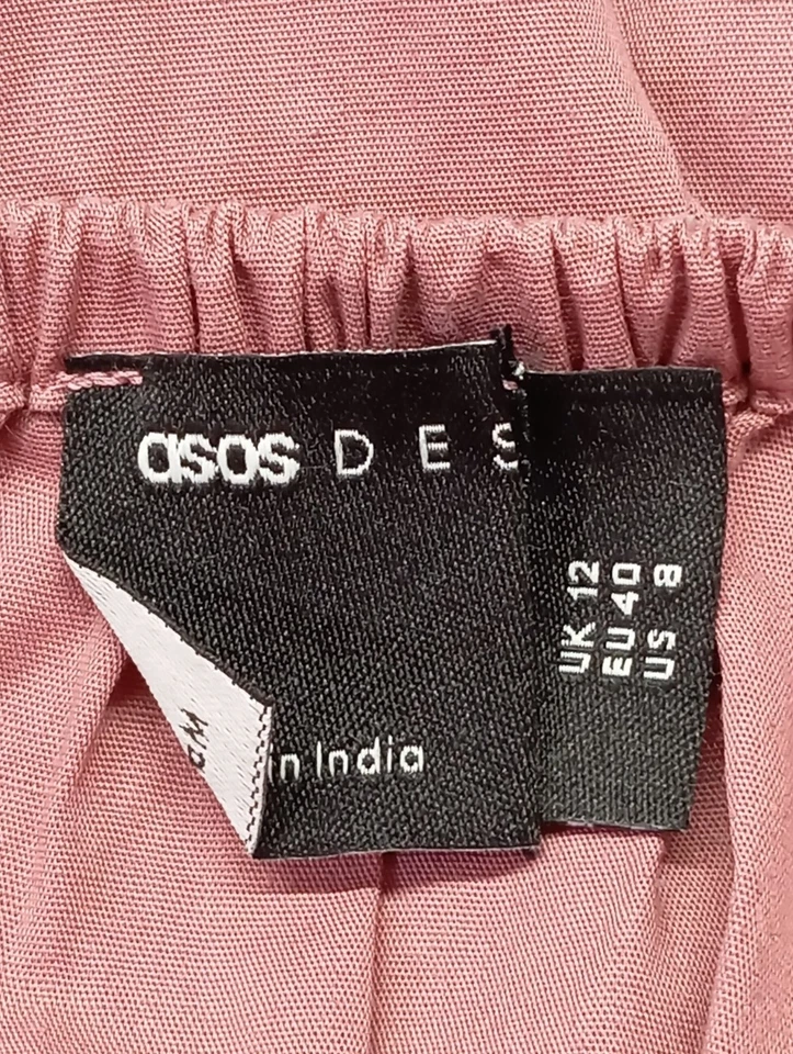 ASOS Vestido de manga corta Mujeres Vestido Talla EU 40 rosa look casual - Imagen 4 de 4