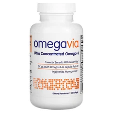 2 X OmegaVia, Ultra Concentrated Omega-3, 60 Softgels