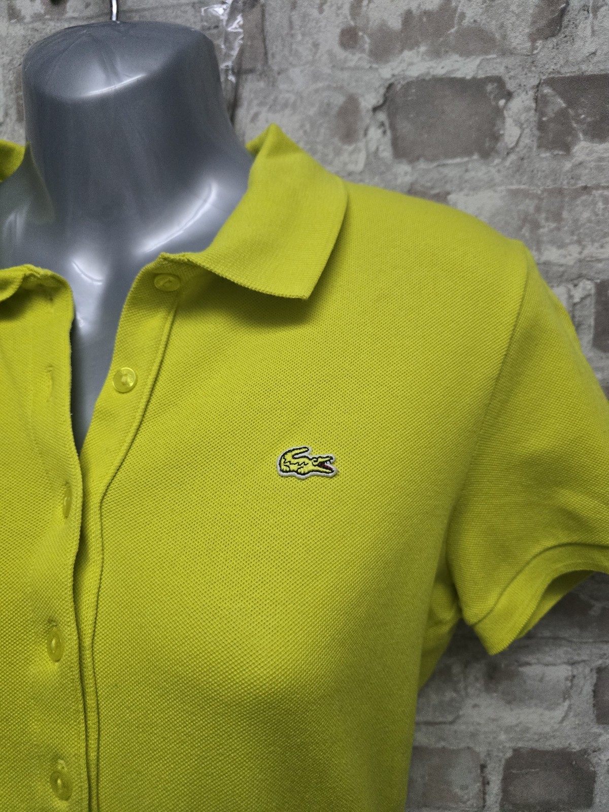 Lacoste Polo Shirt Woman Cotton Size small  Casual Vintage Cotton Logo,X2Y6.12  thumbnail 3