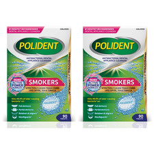 2 Pack Polident Smokers Antibacterial Dental ...