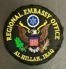 Ufficio Ambasciata Regionale Al Hillah Iraq Patch Teatro Made OIF Iraqi Freedom DSS
