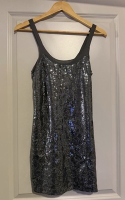 sachin and babi light blue dress Zapaka Women Black Silver Strapless Long Prom Dress Sparkly Mermaid Strapless Sequin Corset Formal Dress, Black Silver / UK14 main image 1