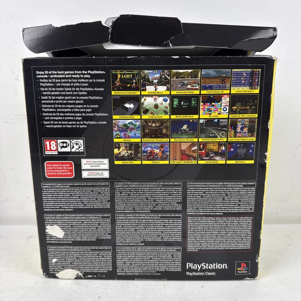 Sony PlayStation Classic Gray Console SCPH-1000R 20 Pre-loaded Games - Image 2 of 4