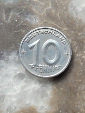 DDR (bzw. SBZ), 10-Pfennig-St&uuml;ck von 1948, M&uuml;nzzeichen &bdquo;A&ldquo;