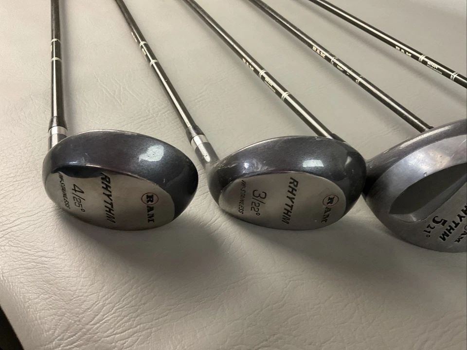 Juego de madera de golf RAM RHYTHM, 1-3-5 maderas/3,4H regular flexible grafito diestro Foto 4 de 4