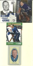 Johnny Bower 4-Card Lot  **  Lot 2  **