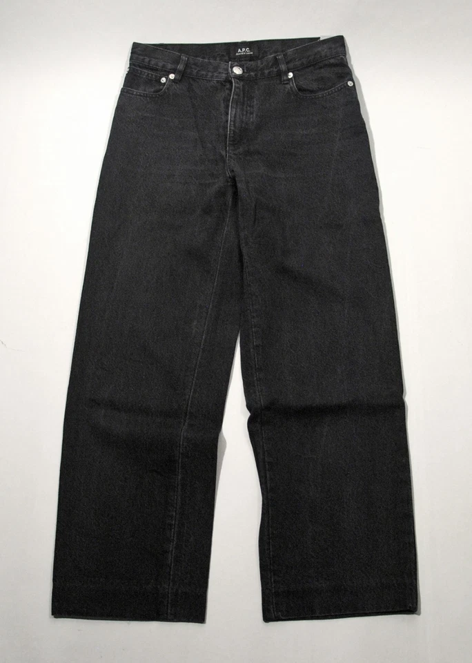 APC A.P.C. Jeans Pant Hose Denim High Rise Relaxed Dunkelgrau W27 - Bild 3 von 4
