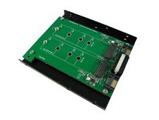 M.2 x 2 to SATA III Dual Port Adapter with 3.5 Inch Metal Frame