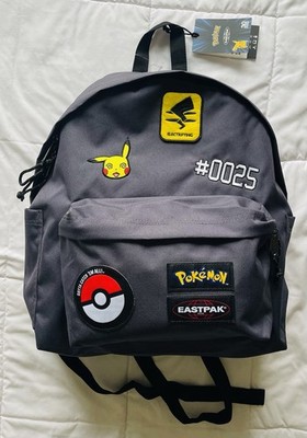 POKEMON EASTPAK DAY PAK R PATCHES BACKPACK GREY 24L LIMITED EDITION NEW WITH TAG