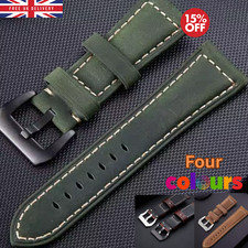 Wrist Strap Genuine Leather Watch Band Strap Cowhide 22/24/26mm for Panerai