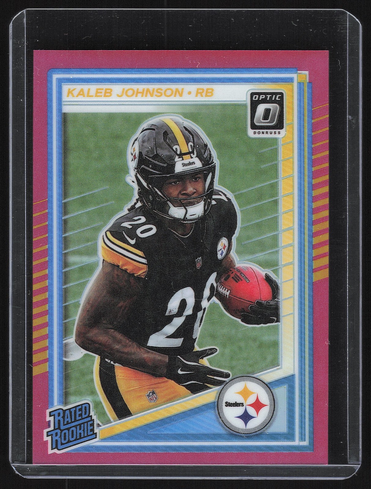 2025 Donruss Optic #232 Kaleb Johnson Pink
