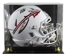 Florida State Keon Coleman Signed White Full Size Speed Rep Helmet W/ Case BAS W