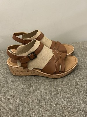  B.O.C. Goldie cork platform wedge sandals  Size 8