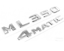 Mercedes Benz ML350 4MATIC Schriftzug Emblem Aufkleber Logo Silber Badge Auto