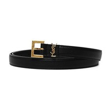 Saint Laurent Cassandra Monogram Square Belt with Gold Hardware 612616 145965928