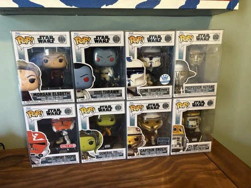 Star Wars Ahsoka Funko Pop Lot  Thrawn, 501st Clone Trooper, Chopper, Hera +MORE