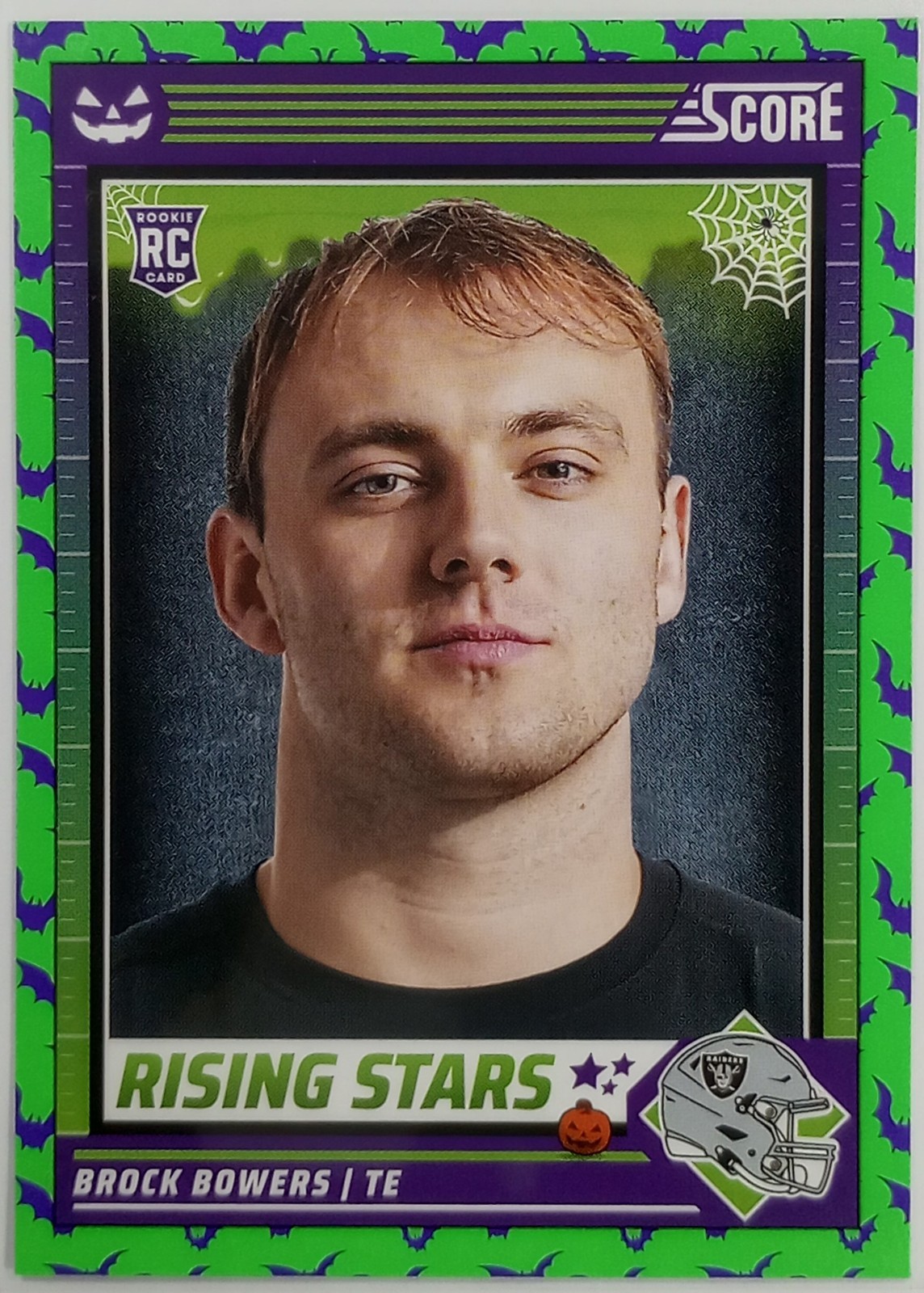 2024 Panini Brock Bowers Rookie Score-A-Treat Rising Stars  #8 Green Bats RC