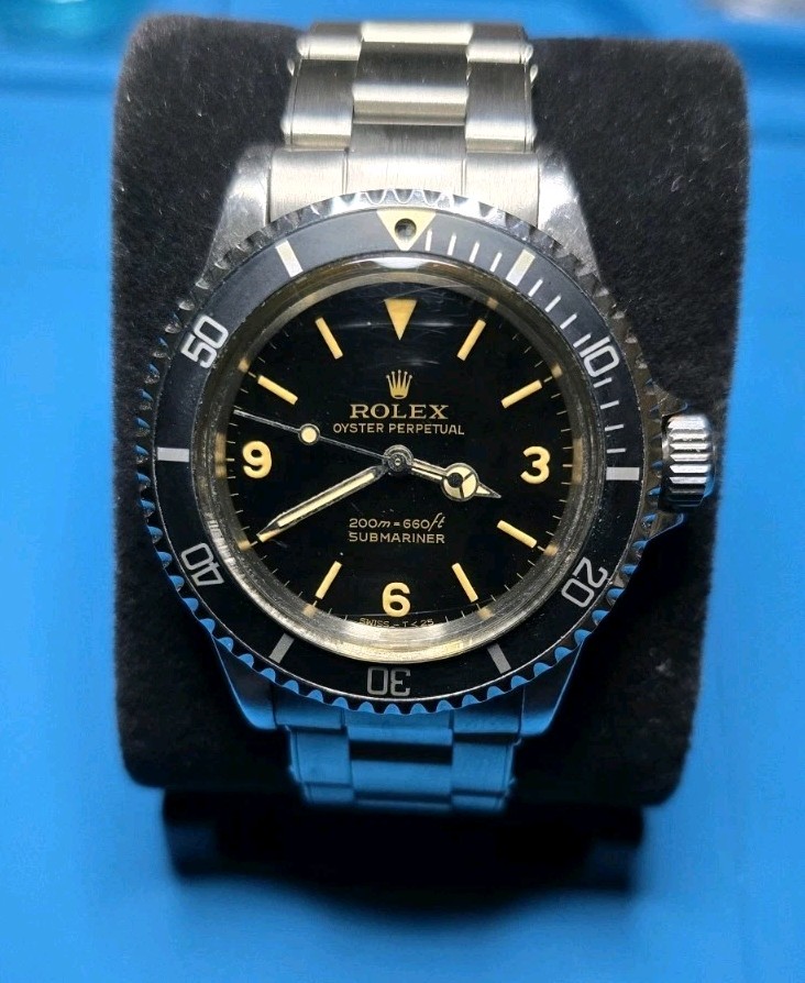 1966 Rolex Submariner 5513 No-Date | Refinished GLIT DIAL | Vintage Watch