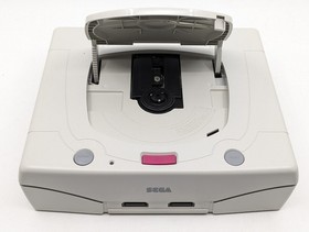 Sega Saturn White HST-3220 NTSC-J Japan Tested w/ Controller + SEGA RALLY