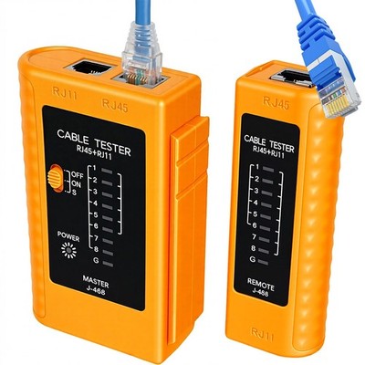 RJ11/RJ12/RJ45 Network Cable Tester for Cat5e/Cat6/Cat7 Cables