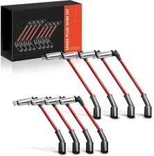 High Heat Spark Plug Ignition Wires Set of 8 Compatible with Chevrolet Chevy GMC